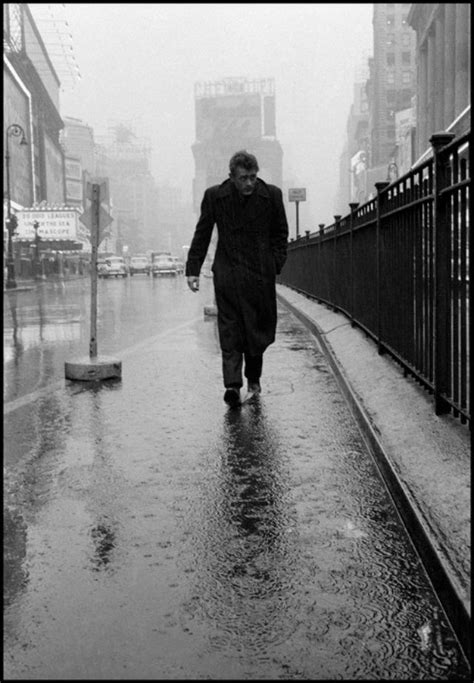 james dean walking in the rain|James Dean as Photographed By Dennis Stock .